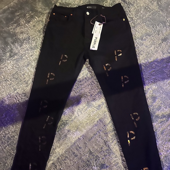 Purple Jeans Indigo Punch P Plaid Size 34